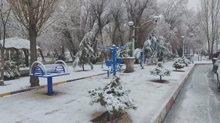 بارش اولین برف پاییزی در دلفان