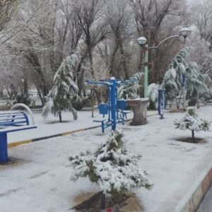 بارش اولین برف پاییزی در دلفان