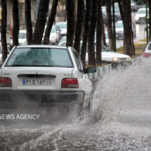 باران در کرمانشاه؛ از خیابان‌های خیس تا آسمان ابری شهر