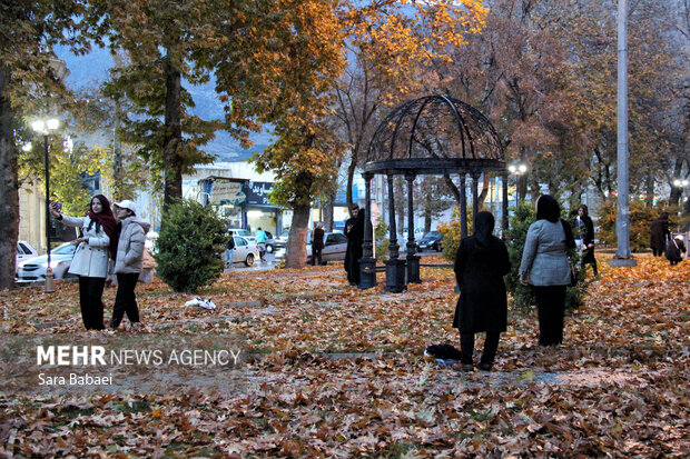 باران در کرمانشاه؛ از خیابان‌های خیس تا آسمان ابری شهر
