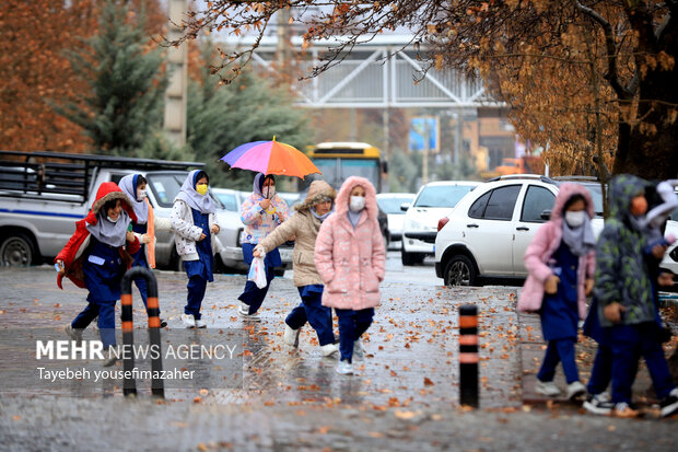 بارش سنگین باران در همدان