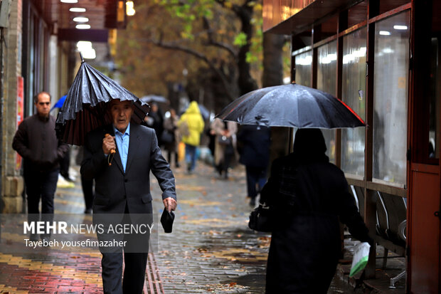بارش سنگین باران در همدان