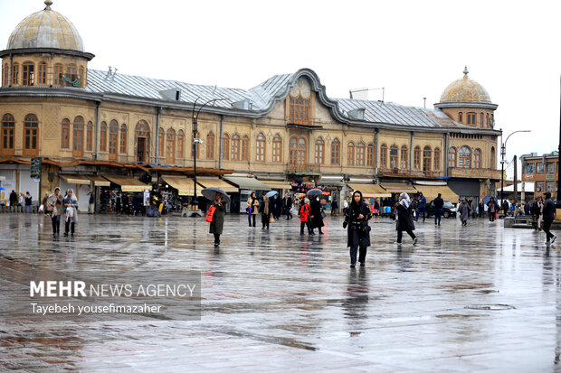 بارش سنگین باران در همدان