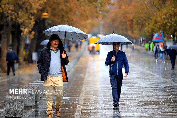 بارش سنگین باران در همدان
