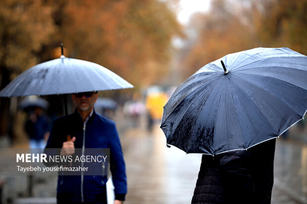 بارش سنگین باران در همدان