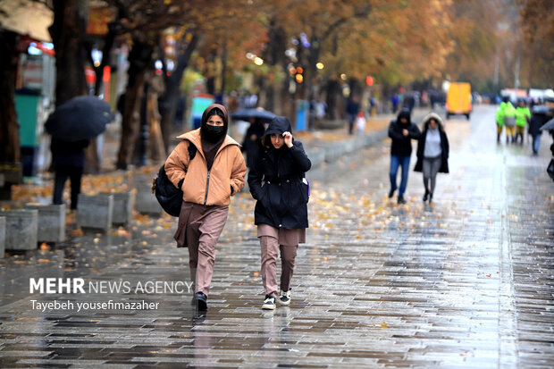 بارش سنگین باران در همدان