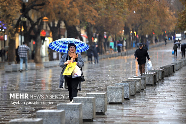 بارش سنگین باران در همدان