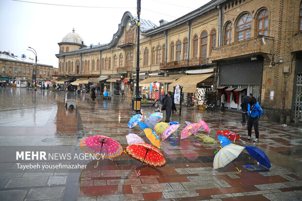 بارش سنگین باران در همدان