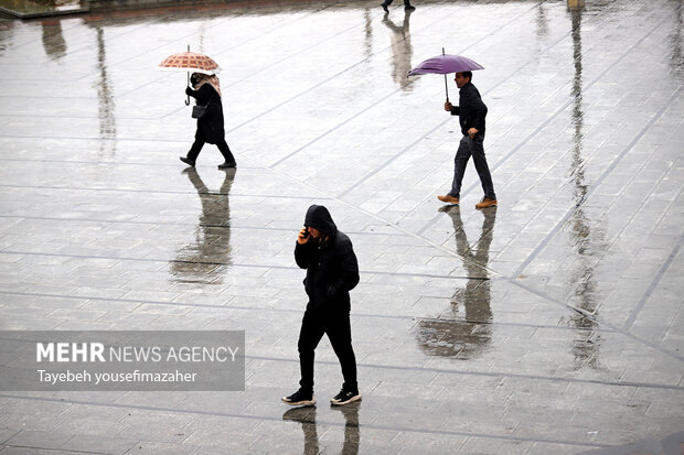بارش سنگین باران در همدان