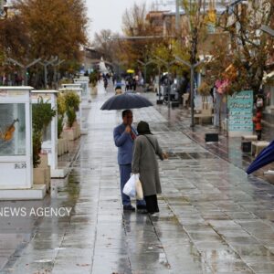 باران پاییزی در سنندج