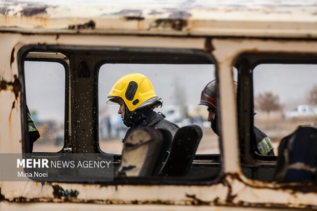 مانور تمام عیار زلزله آذربایجان با نام شهید مهدی زرتاجی