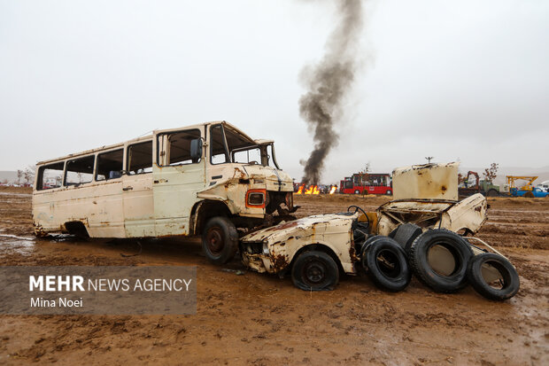 مانور تمام عیار زلزله آذربایجان با نام شهید مهدی زرتاجی