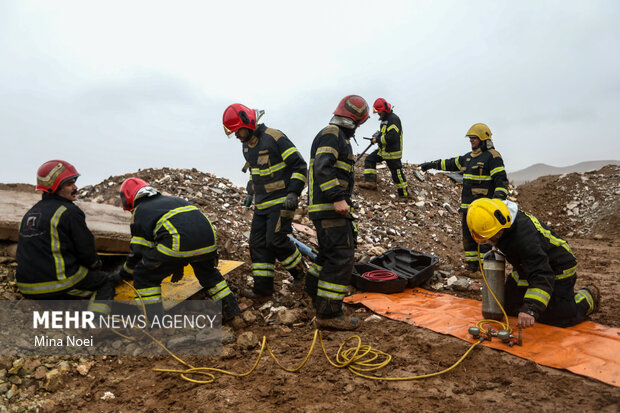 مانور تمام عیار زلزله آذربایجان با نام شهید مهدی زرتاجی