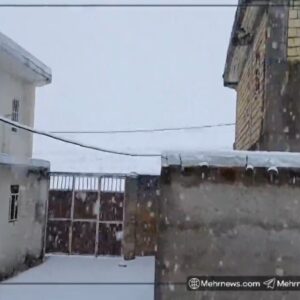 بارش برف در روستاهای دلفان
