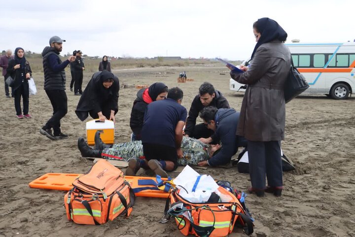 نخستین مسابقات مهارتی طب رزم نداجا در رشت برگزار شد