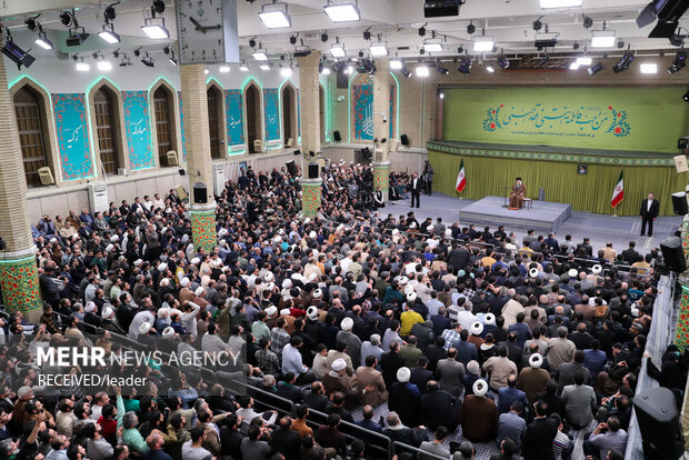 مراسم جشن میلاد حضرت زهرا (سلام‌الله‌علیها) در حضور رهبر معظم انقلاب