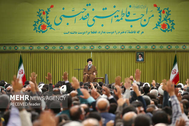 مراسم جشن میلاد حضرت زهرا (سلام‌الله‌علیها) در حضور رهبر معظم انقلاب