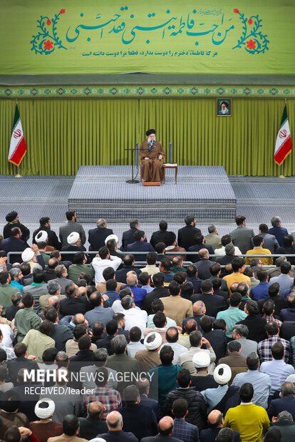 مراسم جشن میلاد حضرت زهرا (سلام‌الله‌علیها) در حضور رهبر معظم انقلاب