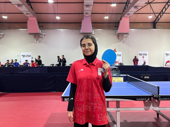 حنانه نجاتی در پاراتنیس روی میز قهرمان شد