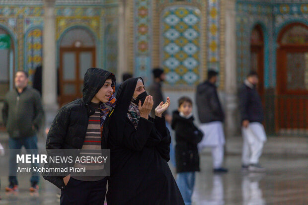 بارش باران پاییزی در قم