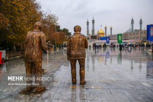 بارش باران پاییزی در قم
