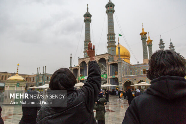 بارش باران پاییزی در قم