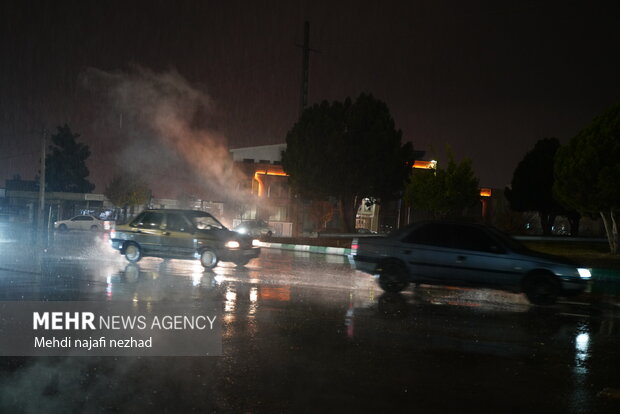 هوای زیبای بارانی شهر یاسوج