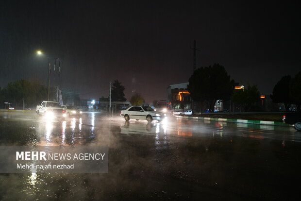 هوای زیبای بارانی شهر یاسوج