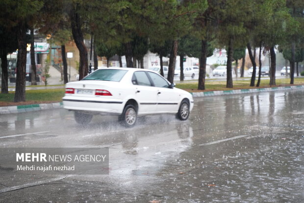 هوای زیبای بارانی شهر یاسوج
