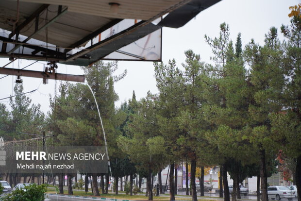 هوای زیبای بارانی شهر یاسوج