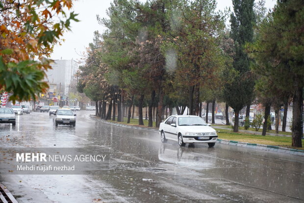 هوای زیبای بارانی شهر یاسوج