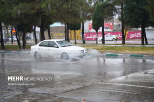 بارش باران پاییزی در یاسوج