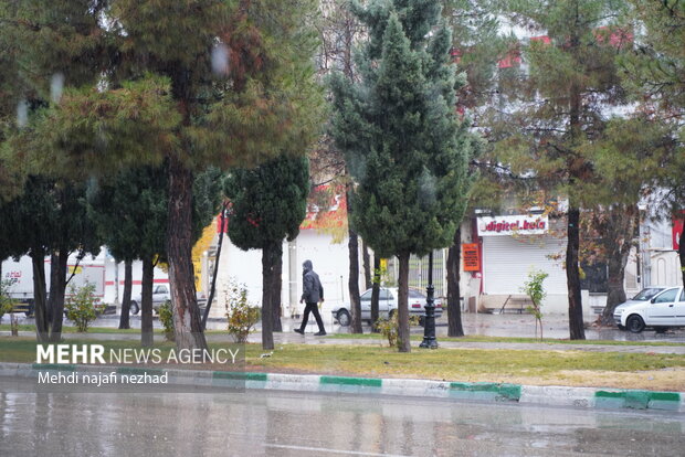 هوای زیبای بارانی شهر یاسوج