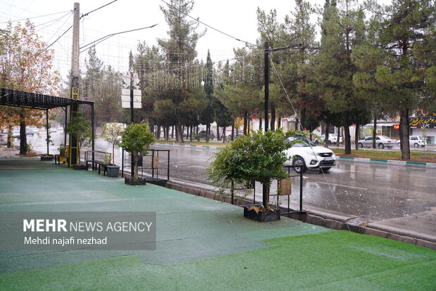 هوای زیبای بارانی شهر یاسوج