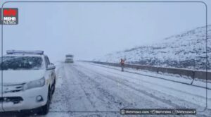 بارش شدید برف در محور ازنا – اراک