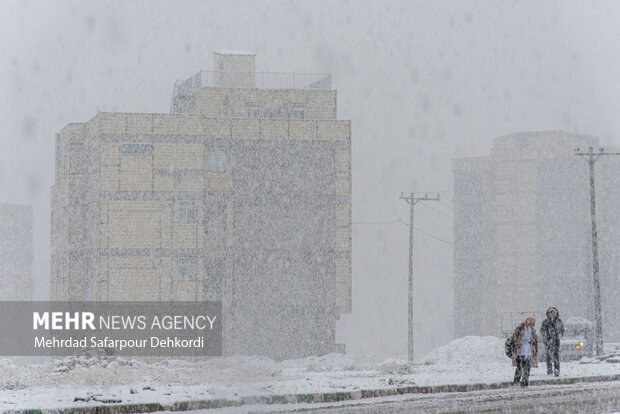 شهرکرد، بام ایران سفید پوش شد