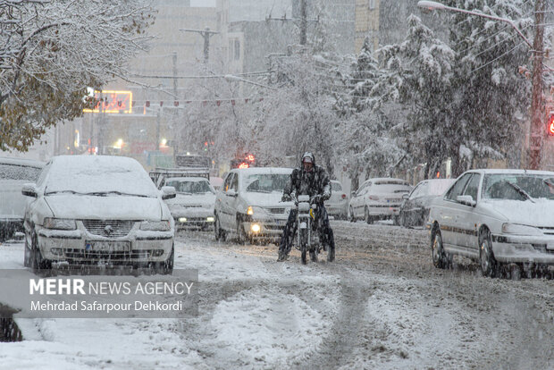 شهرکرد، بام ایران سفید پوش شد
