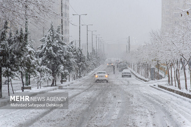 شهرکرد، بام ایران سفید پوش شد