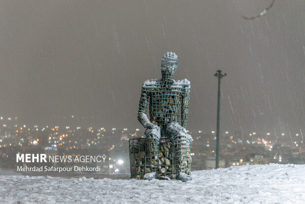 شهرکرد، بام ایران سفید پوش شد