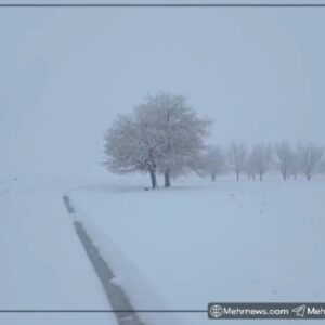 سفیدپوش شدن روستای نوروزآباد