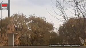 رگبار تگرگ در خرم‌آباد