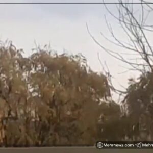 رگبار تگرگ در خرم‌آباد