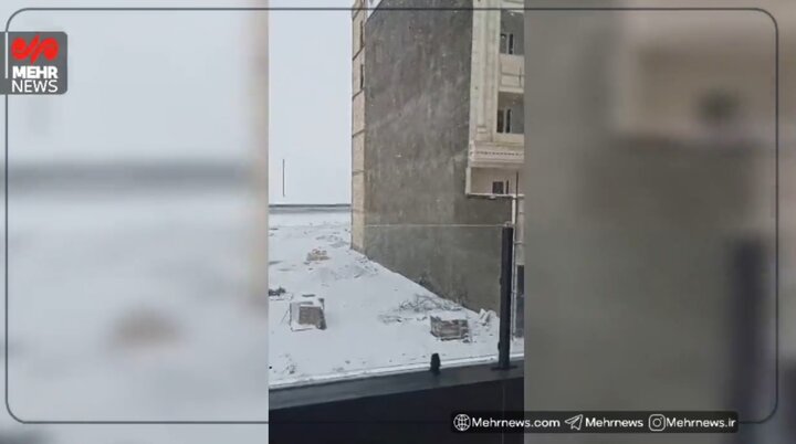 بارش برف در ازنا