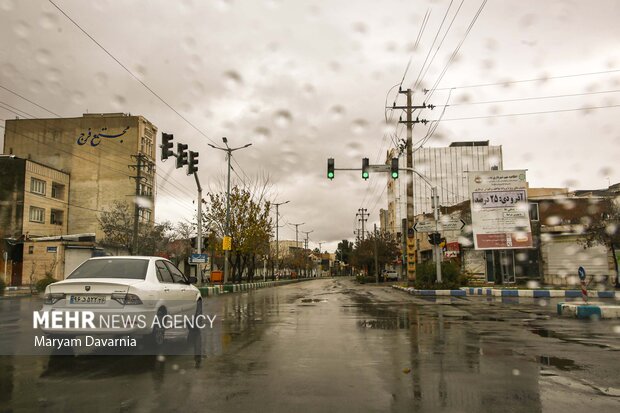 اولین باران پاییزی در بجنورد