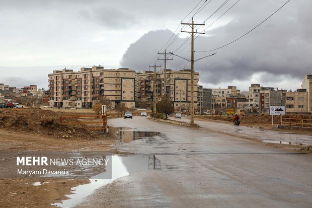 اولین باران پاییزی در بجنورد