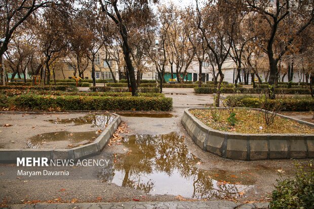 اولین باران پاییزی در بجنورد