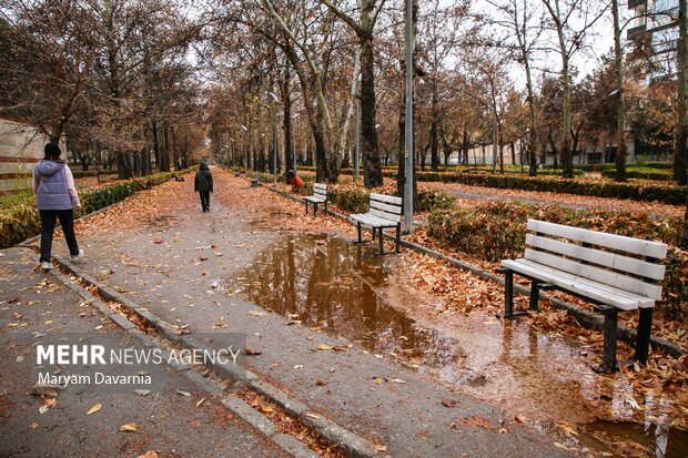 اولین باران پاییزی در بجنورد