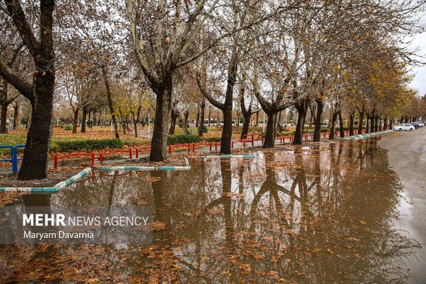 اولین باران پاییزی در بجنورد
