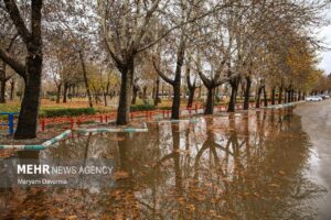 اولین باران پاییزی در بجنورد
