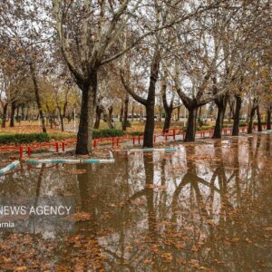اولین باران پاییزی در بجنورد
